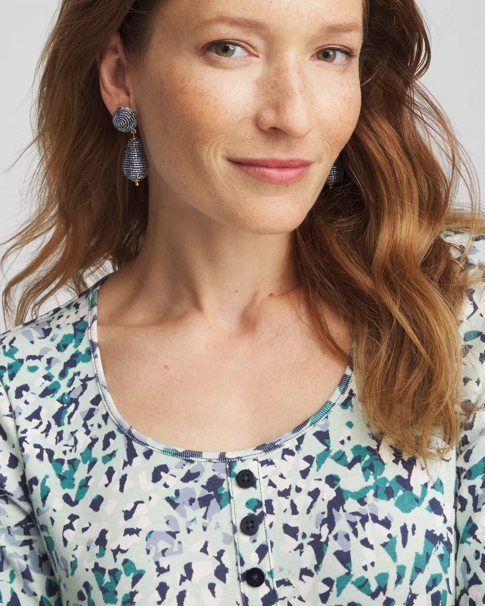 Chico's Women | Wrapped Teardrop Post Earrings BLUE