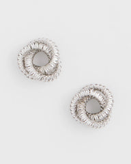 Chico's Women | Silvertone Twisted Stud Earrings SILVER