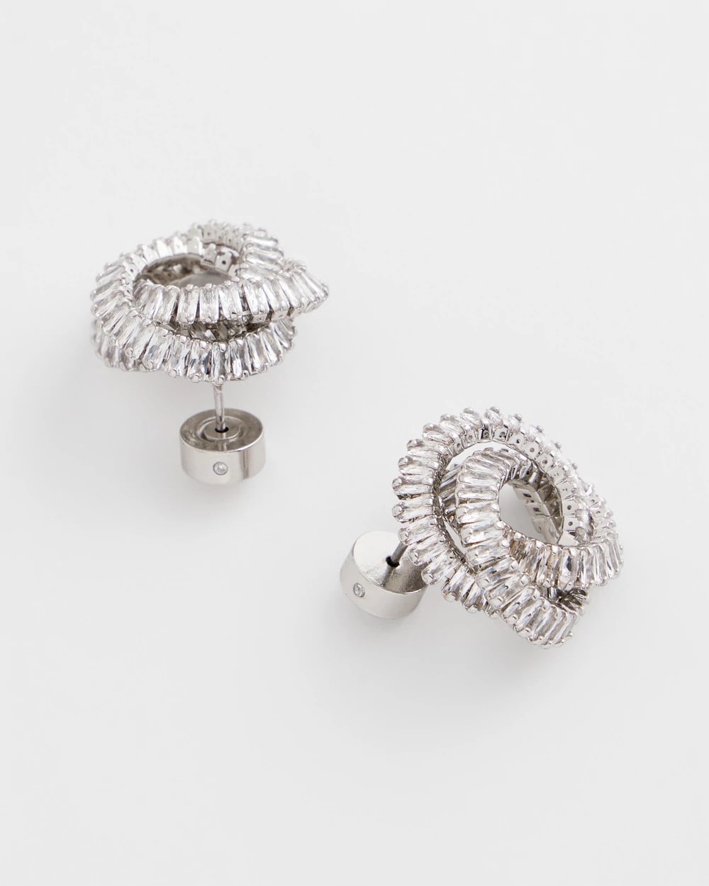 Chico's Women | Silvertone Twisted Stud Earrings SILVER