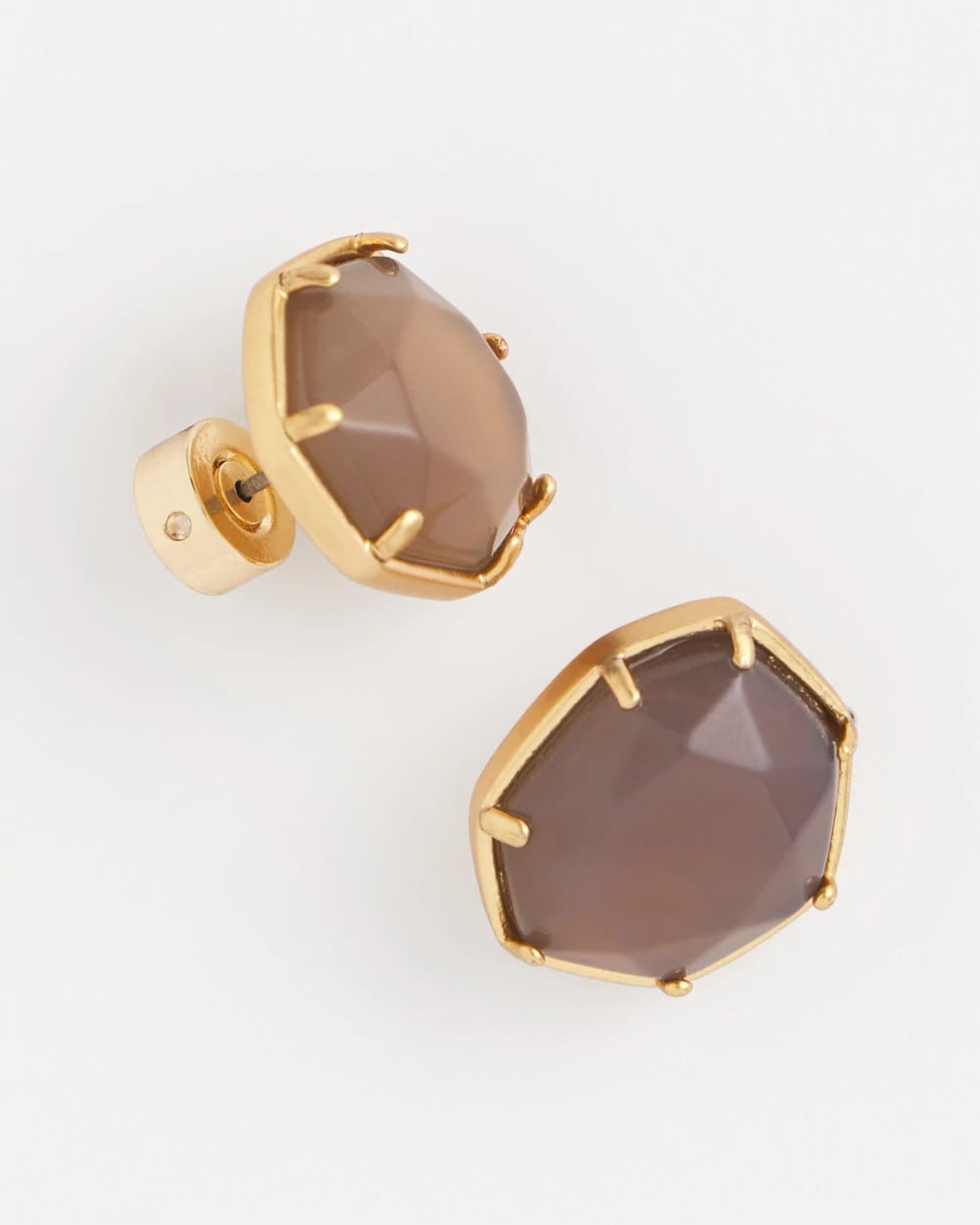 Agate Stone Stud Earrings