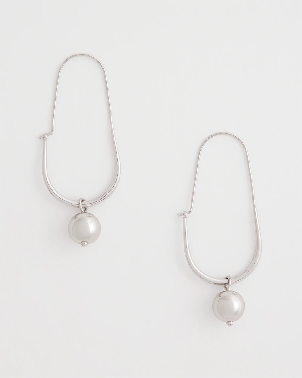 Chico's Women | Silver Bead Threader Earrings SILVER