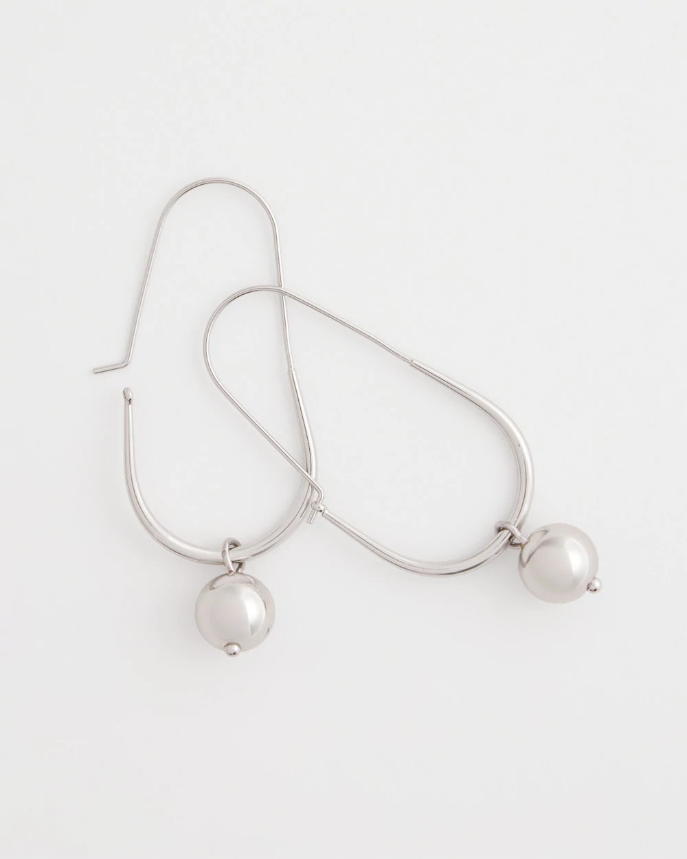 Chico's Women | Silver Bead Threader Earrings SILVER