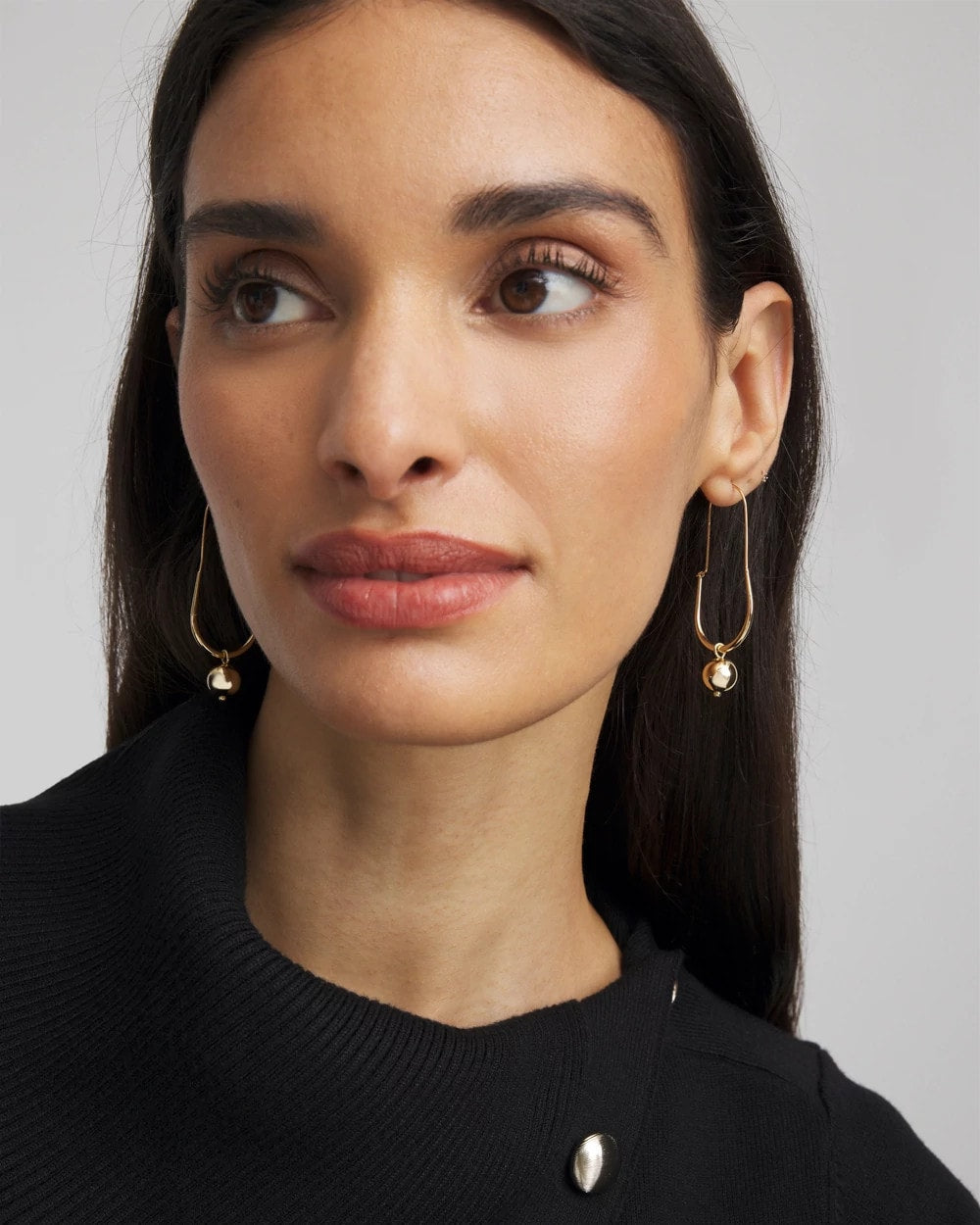 Chico's Women | Gold Bead Threader Earrings GOLD