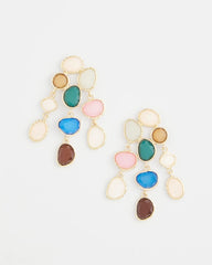 Chico's Women | No Droop® Rainbow Resin Drop Earrings MULTI