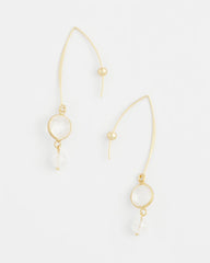 Chico's Women | No Droop® Quartz Crystal Threader Earrings GOLD