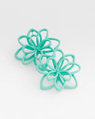 Chico's Women | No Droop™ Teal  Flower Stud Earrings TEAL