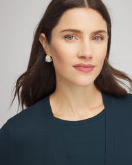 Chico's Women | Faux Opal Stud Earrings NEUTRAL