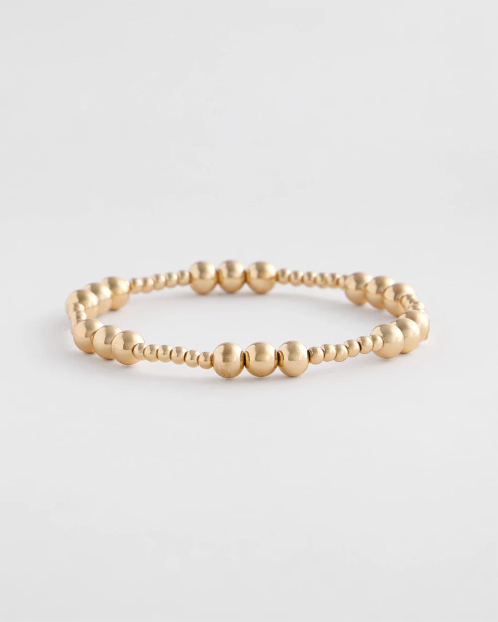 Chico's Women | Gold-tone Small Bead Stretch Bracelet GOLD