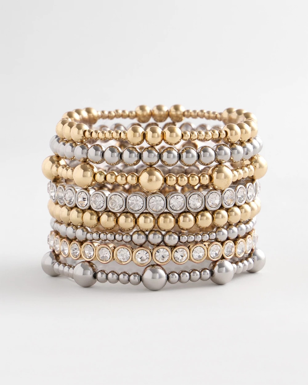 Chico's Women | Gold-tone Small Bead Stretch Bracelet GOLD