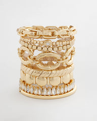 Chico's Women | Gold Link Stretch Bracelet GOLD