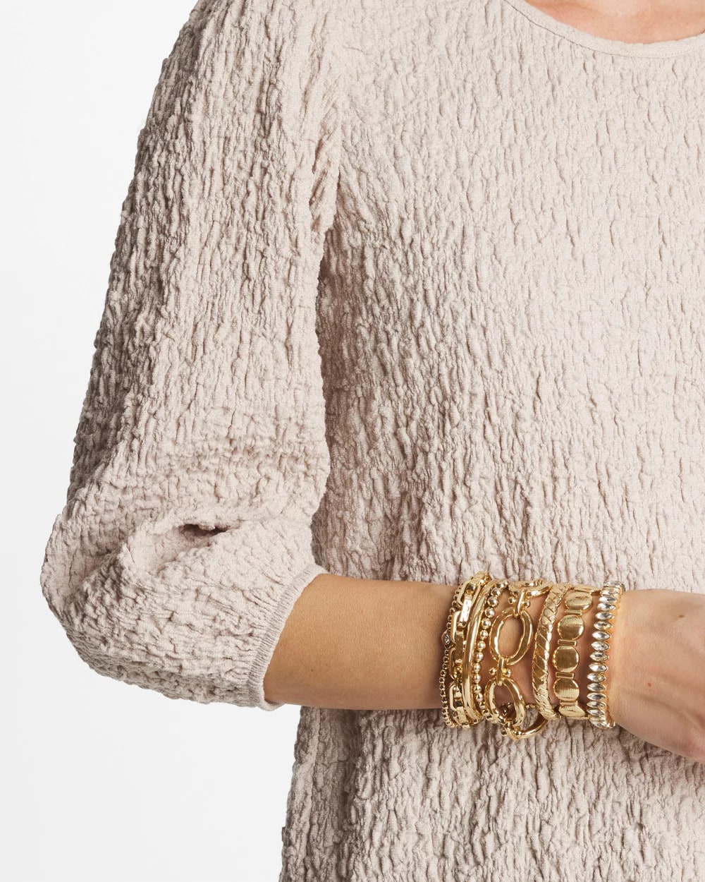 Chico's Women | Gold Link Stretch Bracelet GOLD