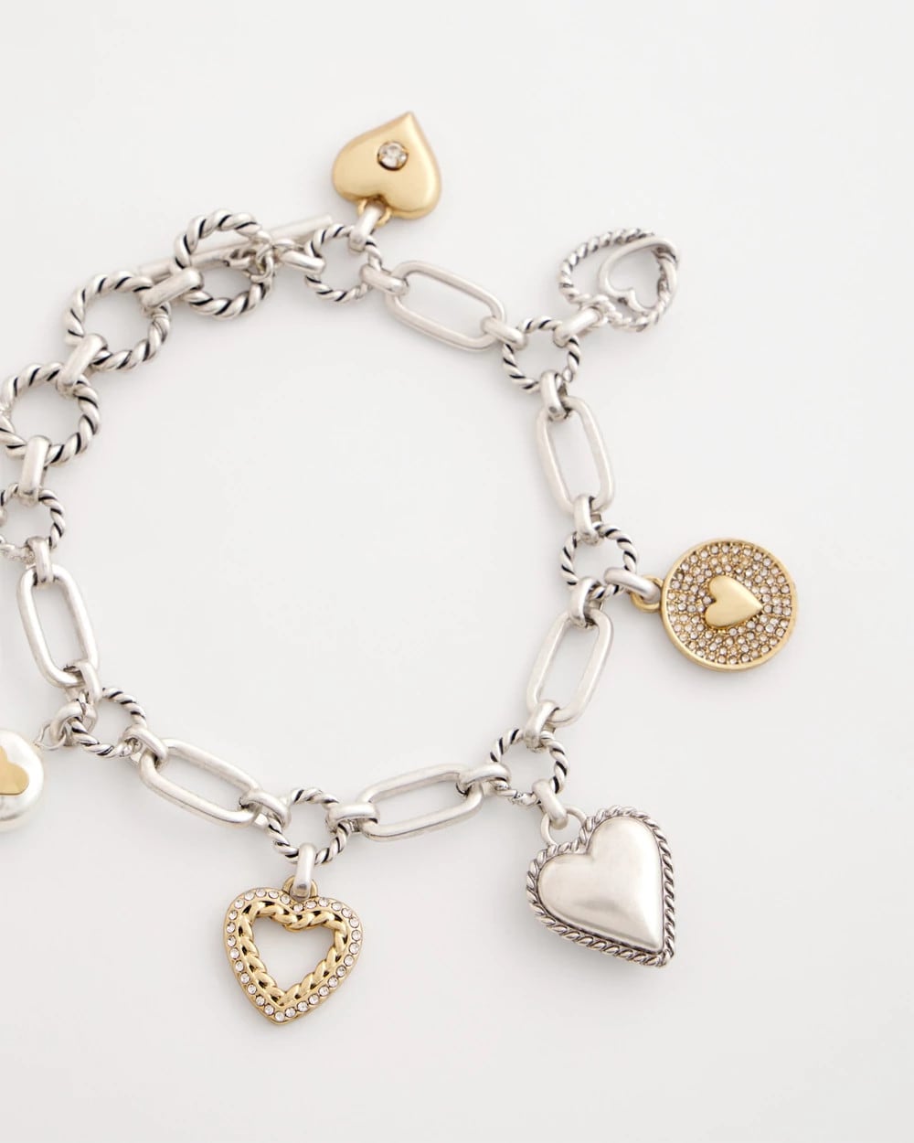Chico's Women | Heart Charm Bracelet MIXED METALS