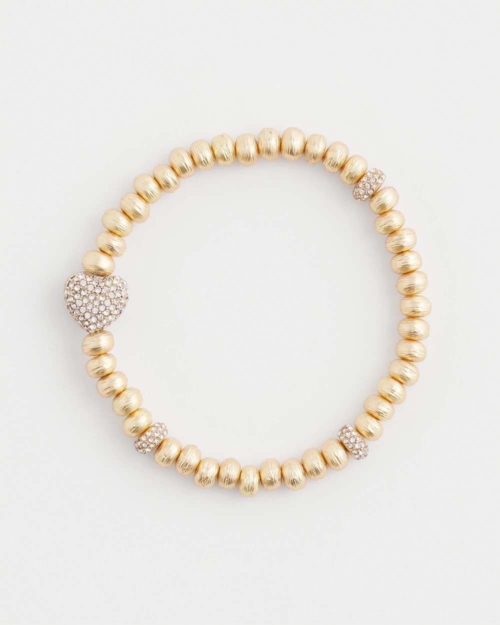 Chico's Women | Gold Heart Stretch Bracelet GOLD