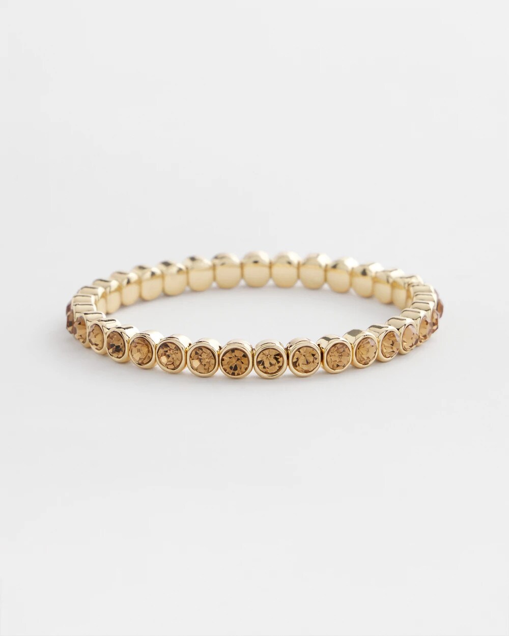 Amber Hues Shiny Stretch Bracelet