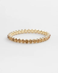 Amber Hues Shiny Stretch Bracelet