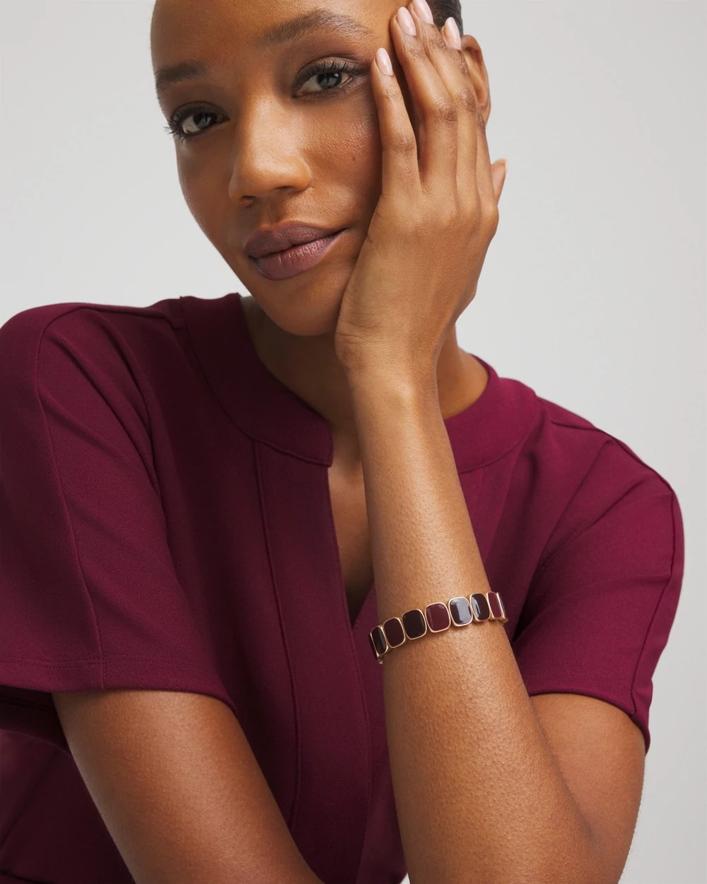 Chico's Women | Chianti Square Stretch Bracelet DEEP CHIANTI