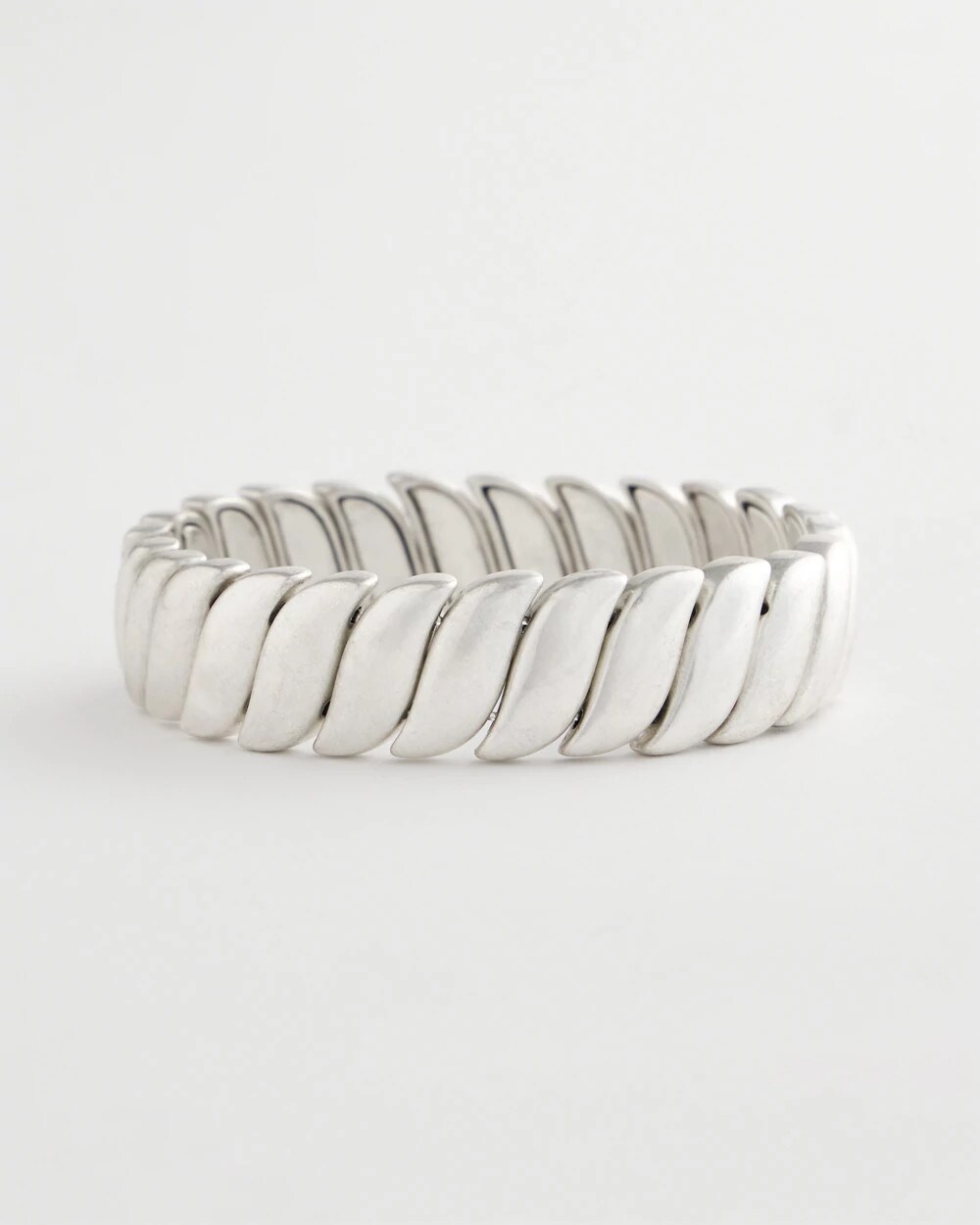 Chico's Women | Matte Twist Stretch Bracelet SILVER