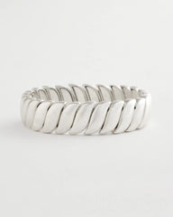 Chico's Women | Matte Twist Stretch Bracelet SILVER