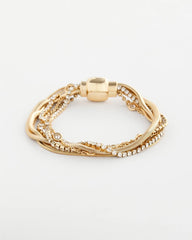 Goldtone Multistrand Bracelet