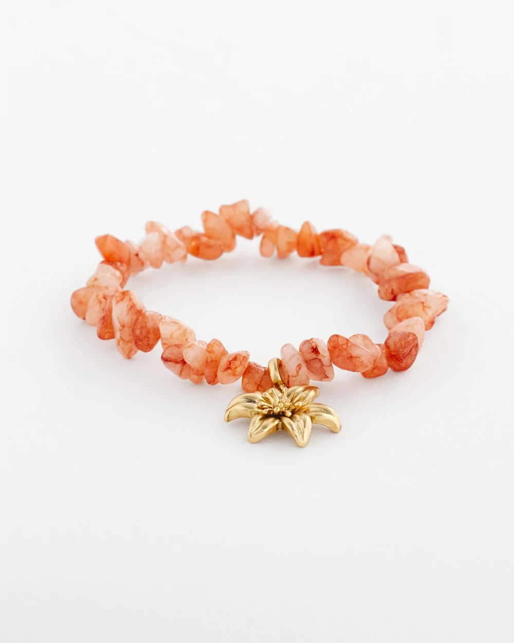 Aventurine Stone Chips Charm Bracelet