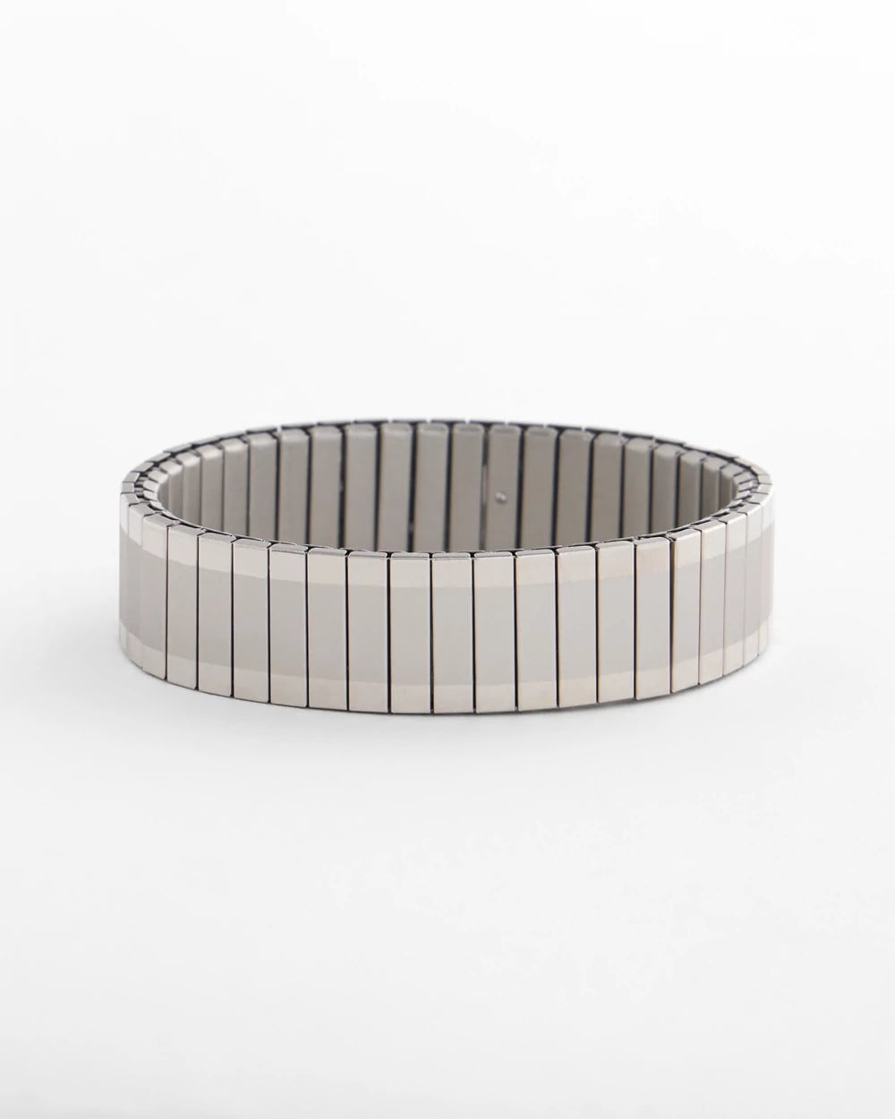 Chico's Women | Silver Tone Stretch Watchband Bracelet SILVER
