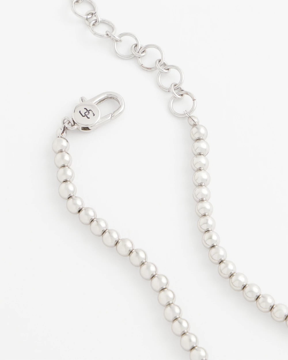 Chico's Women | Silvertone Beaded Necklace SILVER