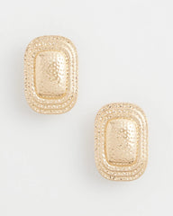 Chico's Women | No Droop® Goldtone Square Clip-On Earrings GOLD