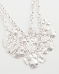 Chico's Women | Double Square Charm Pendant Necklace SILVER