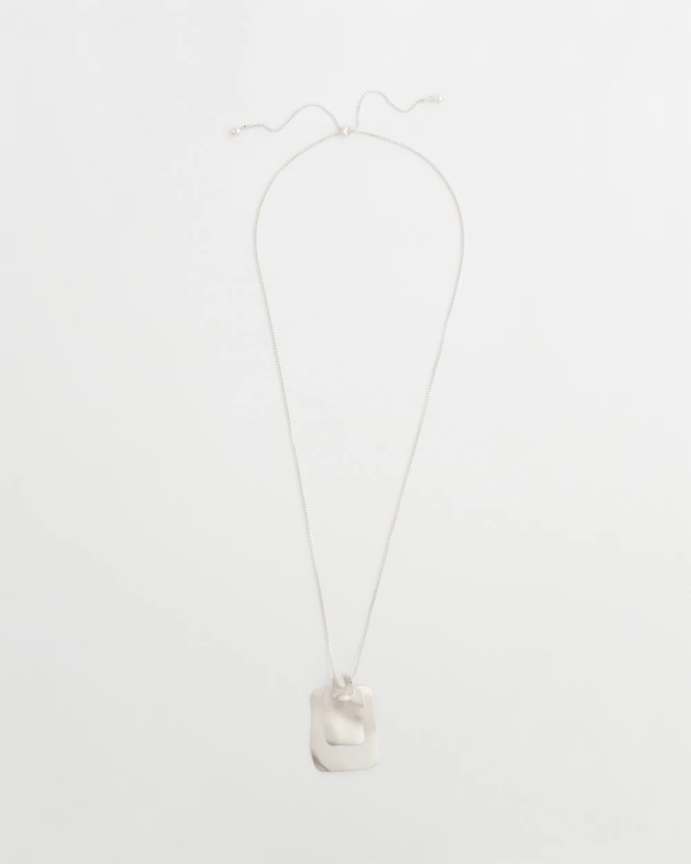 Adjustable Square Pendant Necklace