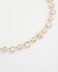 Chico's Women | Bezel Set Short Goldtone Necklace GOLD