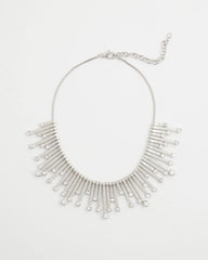 Chico's Women | Chico’s Originals Silver Slice & Gem Bib SILVER