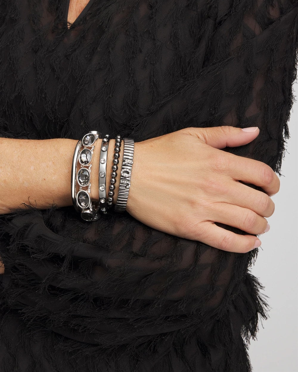 Chico's Women | Joy Watch Band Bracelet HEMATITE