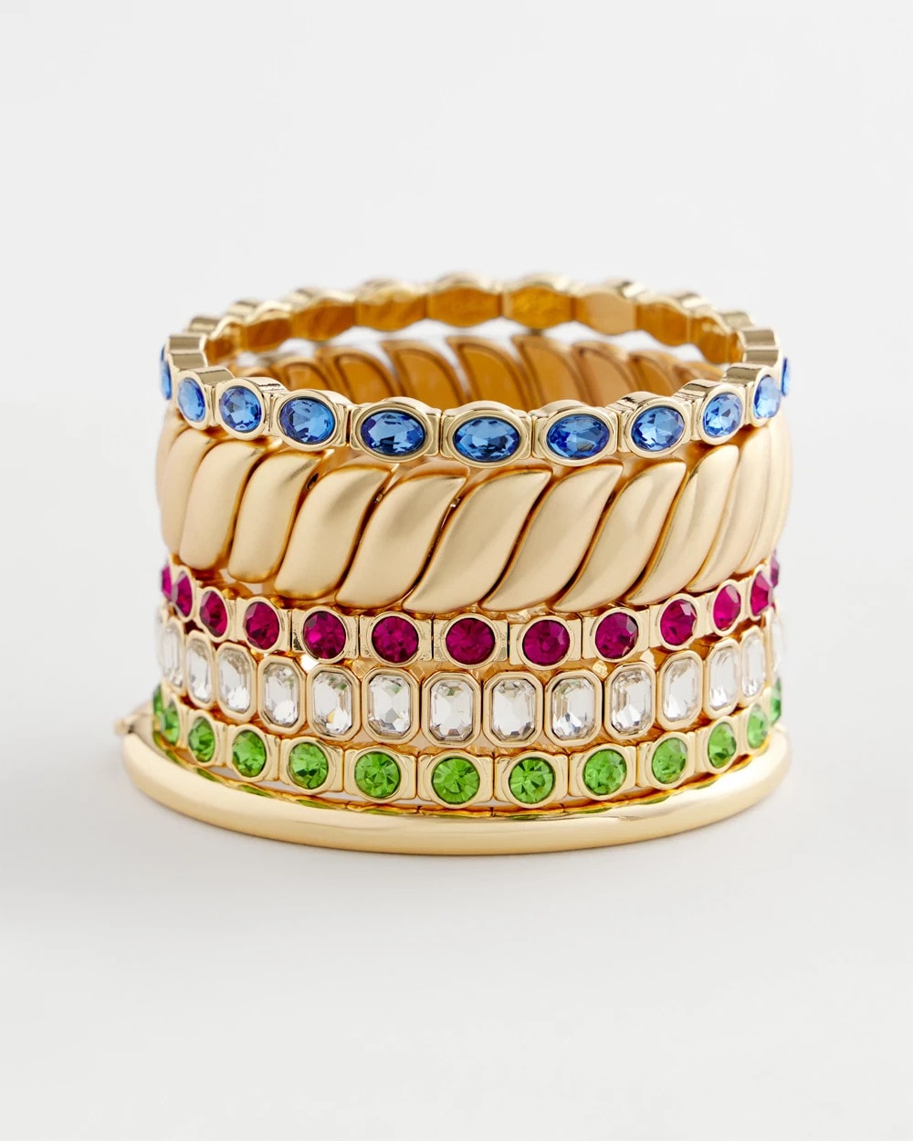 Chico's Women | Small Faceted Stretch Bracelet PINK