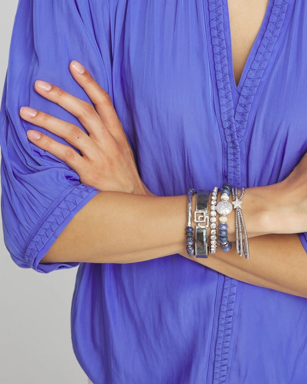 Chico's Women | Faux Tennis Stretch Bracelet