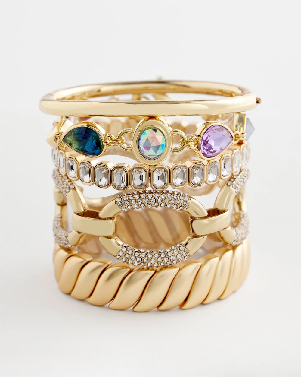 Chico's Women | Matte Twist Stretch Bracelet GOLD