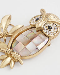 Chico's Women | Goldtone Owl Brooch GOLD