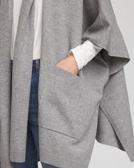 Chico's Women | Long Knit Ruana MOON SHADE GRAY HEATHER