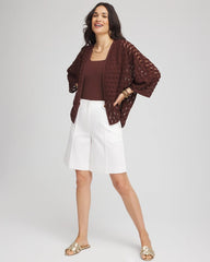 Chico's Women | Short Woven Kimono CACAO