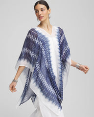 Chico's Women | Long Embellished Linen Kaftan BLUE CASA