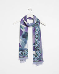 Chico's Women | Artist Garden Oblong Scarf PURPLE ELIXIR