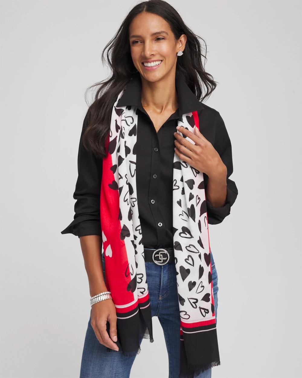 Lover Girl Woven Oblong Scarf