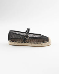 Chico's Women | Eliana Mesh Mary Jane Espadrille BLACK