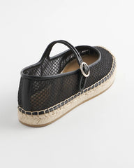 Chico's Women | Eliana Mesh Mary Jane Espadrille BLACK