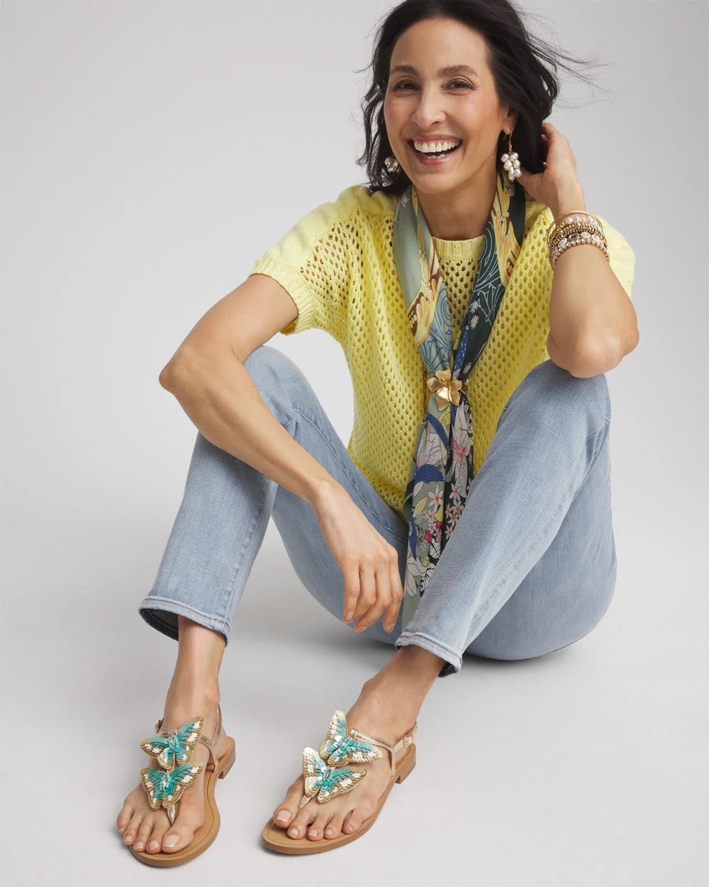 Butterfly T-Strap Sandal