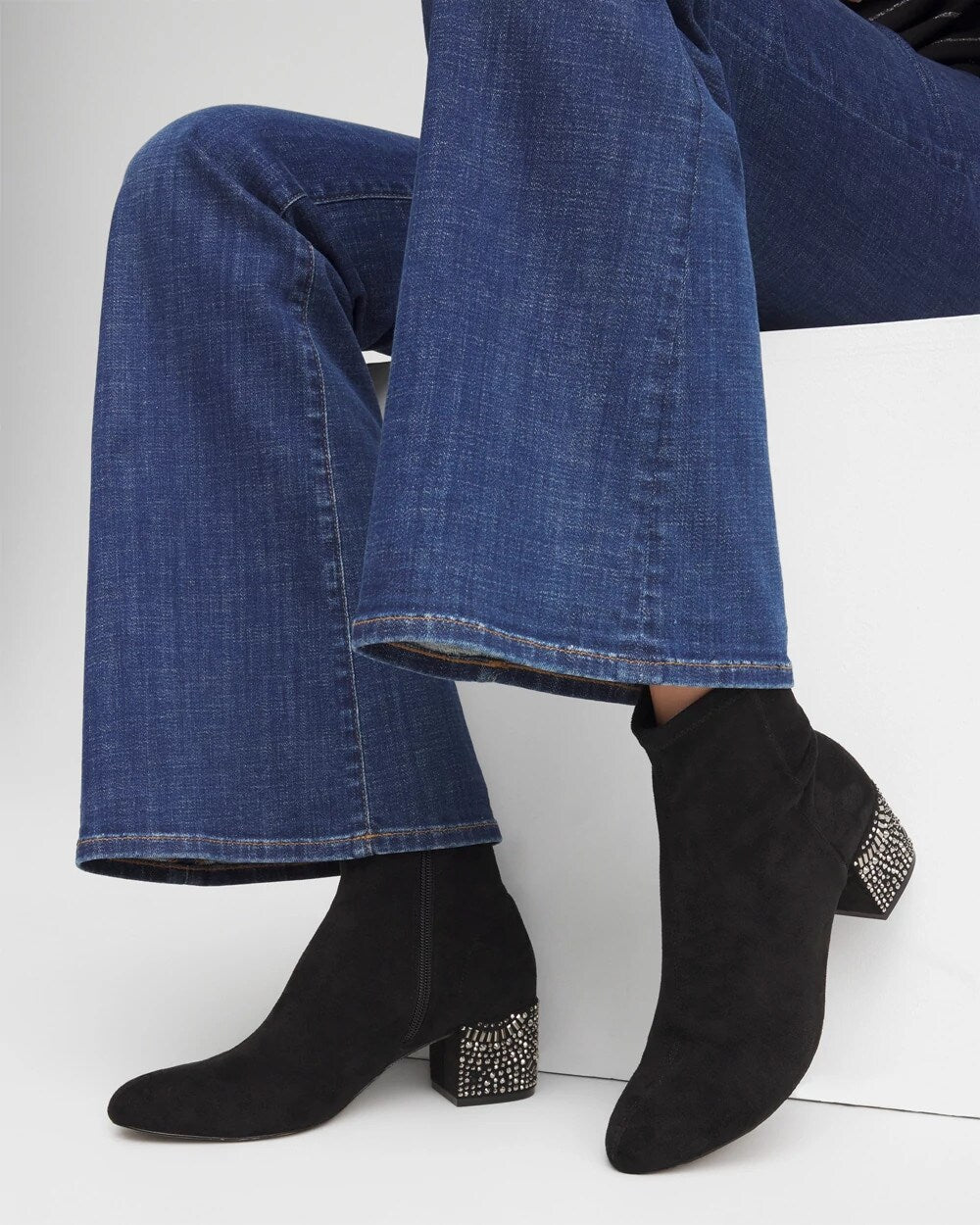 Embellished Destiny Art Deco Boot Heels