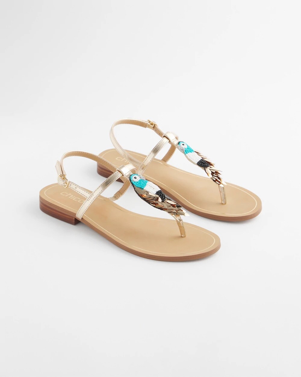 Beach Parrot T-Strap Sandals