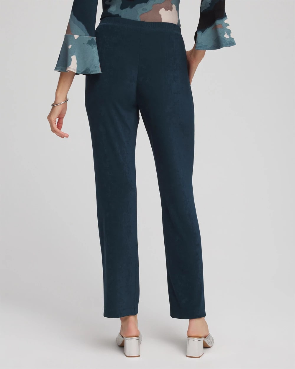 Chico's Women | Petite Travelers™ No Tummy Pants TEAL SHADOW