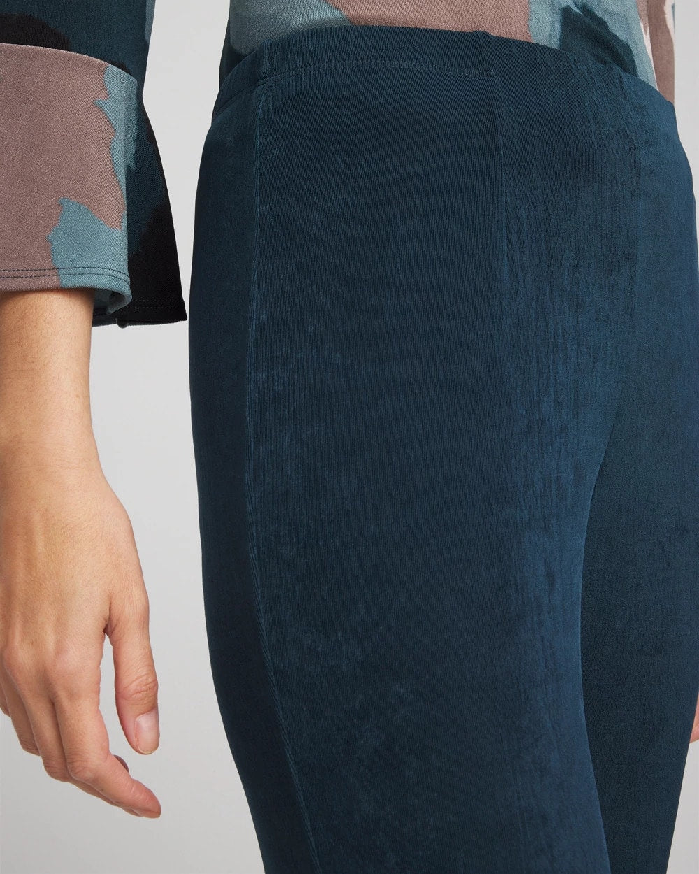 Chico's Women | Petite Travelers™ No Tummy Pants TEAL SHADOW
