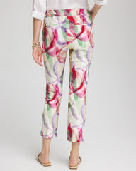 Chico's Women | Petite Brigitte™ Slub Slim Cropped Pants ECRU