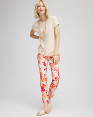 Chico's Women | Petite Brigitte™ Slub Ankle Pants SUNSET PEACH